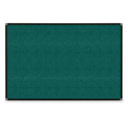 United Visual Products Corkboard, Fabric, Blck/Ult, 1 Door, 18"x24" UV300-BLACK-ULTMAR